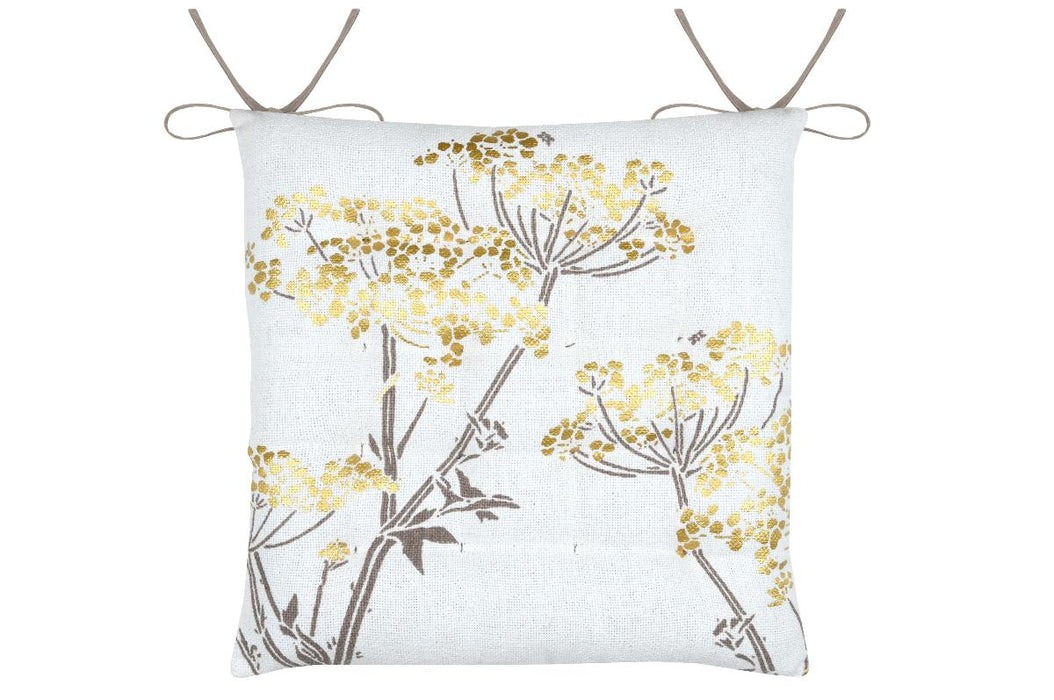 CHAIR CUSHION 38/38CM ORIANA GOLD