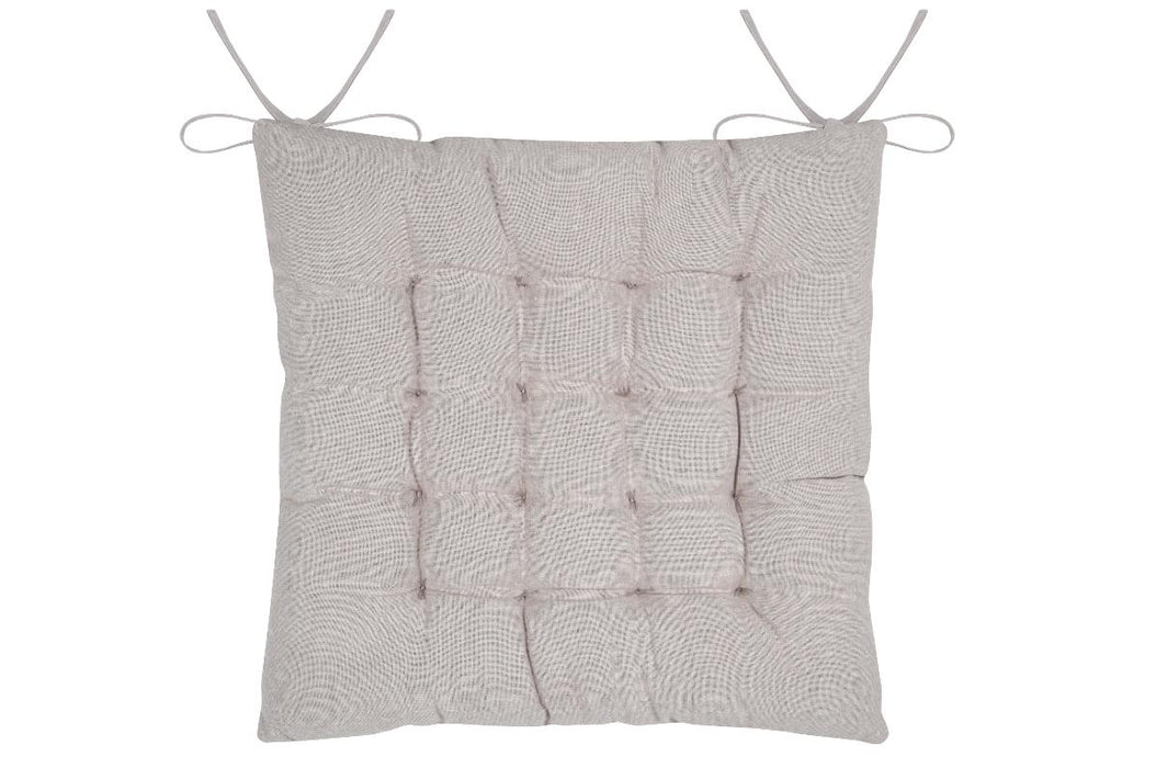 CHAIR CUSHION 38/38CM TILDA ECRU