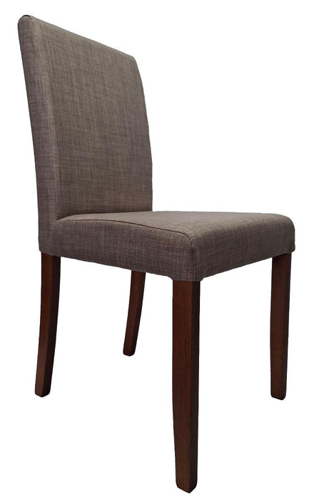 DINING CHAIR AMALFI WALNUT/BEIGE LEGS