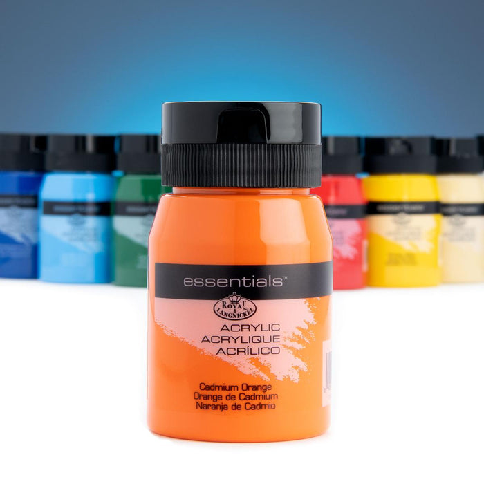 ACRYLIC PAINT 500ML ESSENTIAL ORANGE