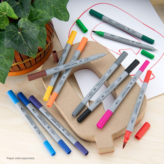 ARTIST MARKERS 12PCS DOUBLE TIP