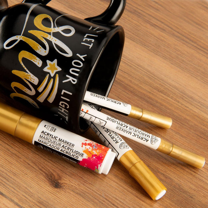 ARTIST ACRYLIC PAINT MARKERS 4PCS. GOLDEN