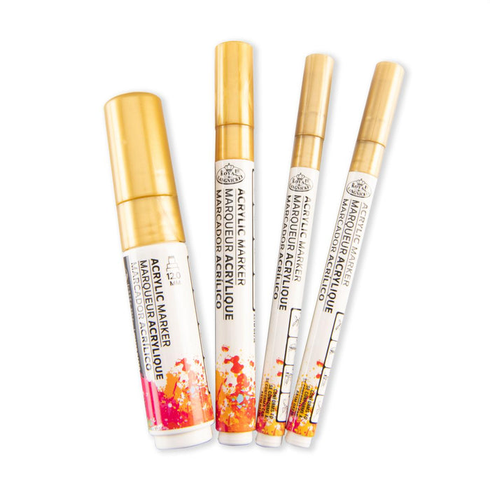 ARTIST ACRYLIC PAINT MARKERS 4PCS. GOLDEN