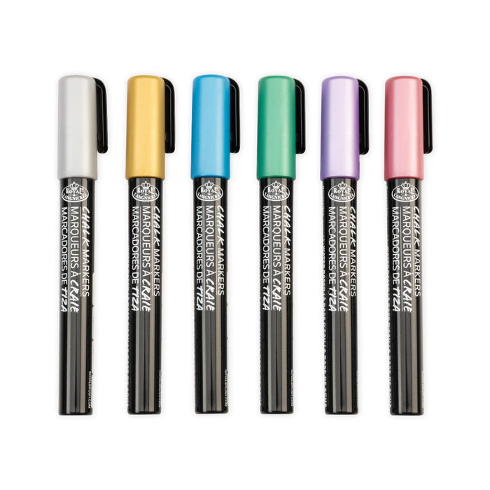 ARTIST CHALK MARKER 6PCS METALLIC
