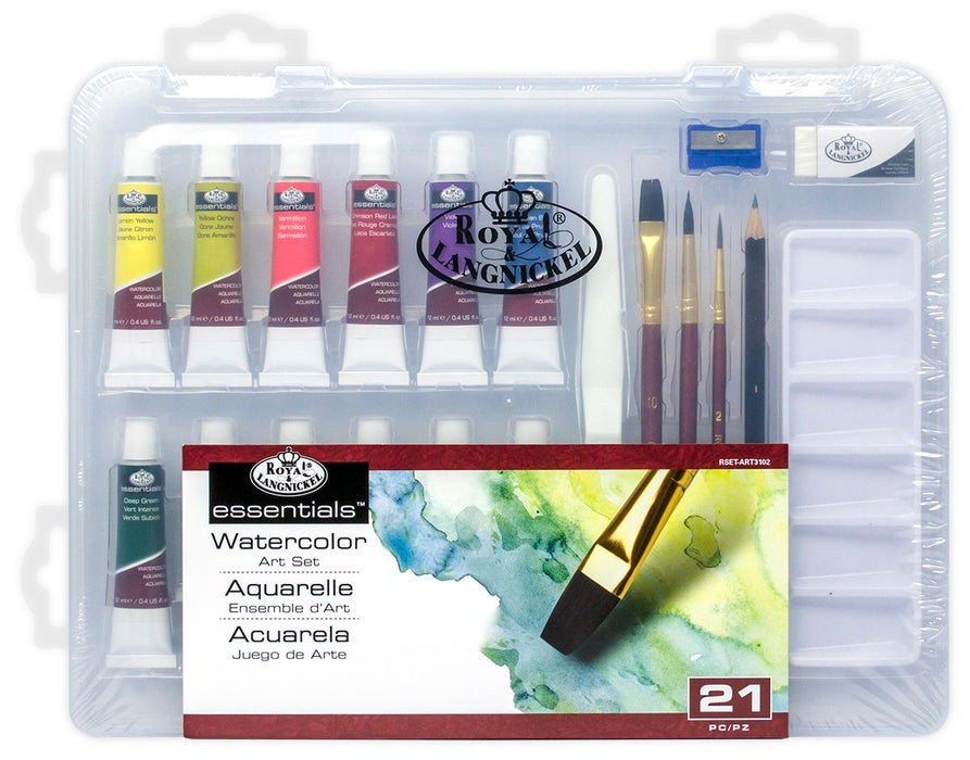 ART WATERCOLORS 21-PIECE PAINTING SET