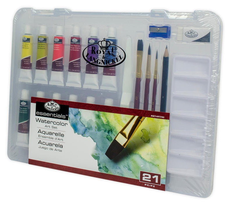 ART WATERCOLORS 21-PIECE PAINTING SET