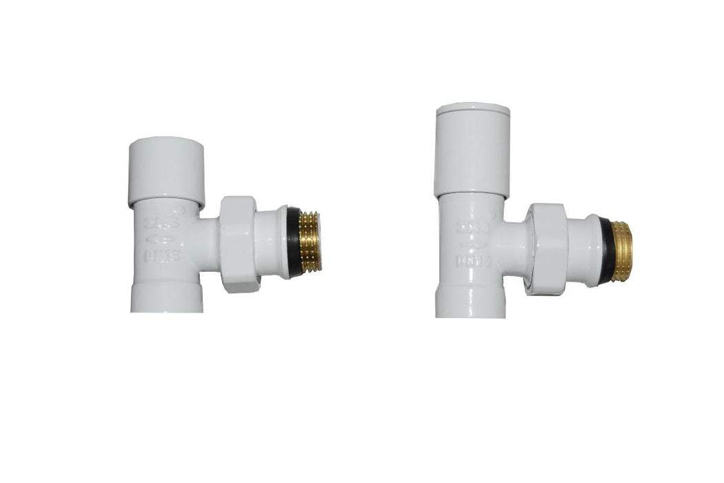 RADIATOR SET LUX DUO WHITE CORNER 1/2''