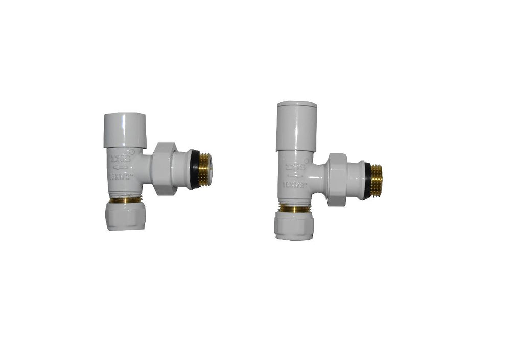 RADIATOR SET LUX DUO WHITE CORNER 1/2X16