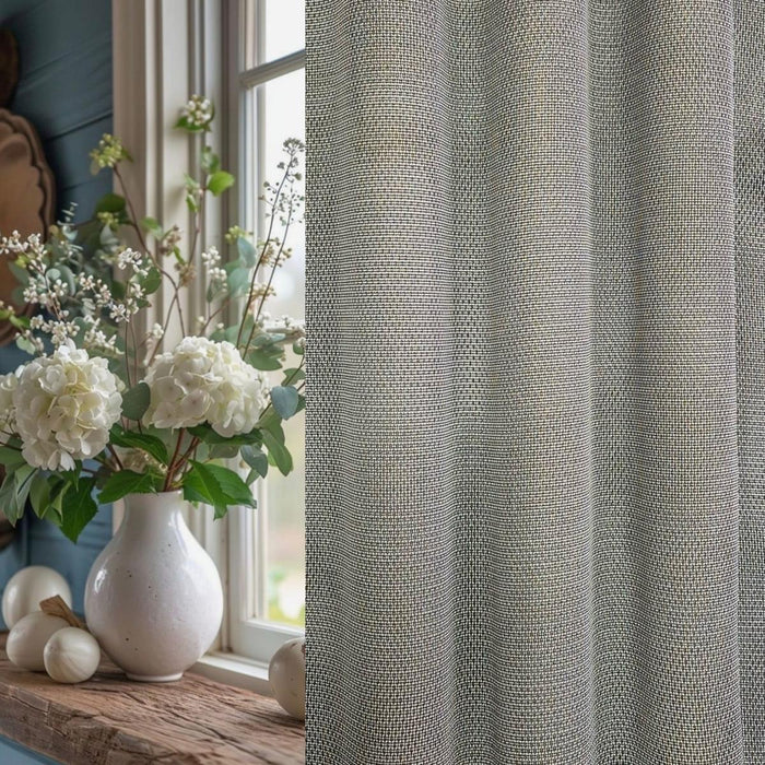 CURTAIN SEMI-TRANSPARENT GRAY MESH 140X270
