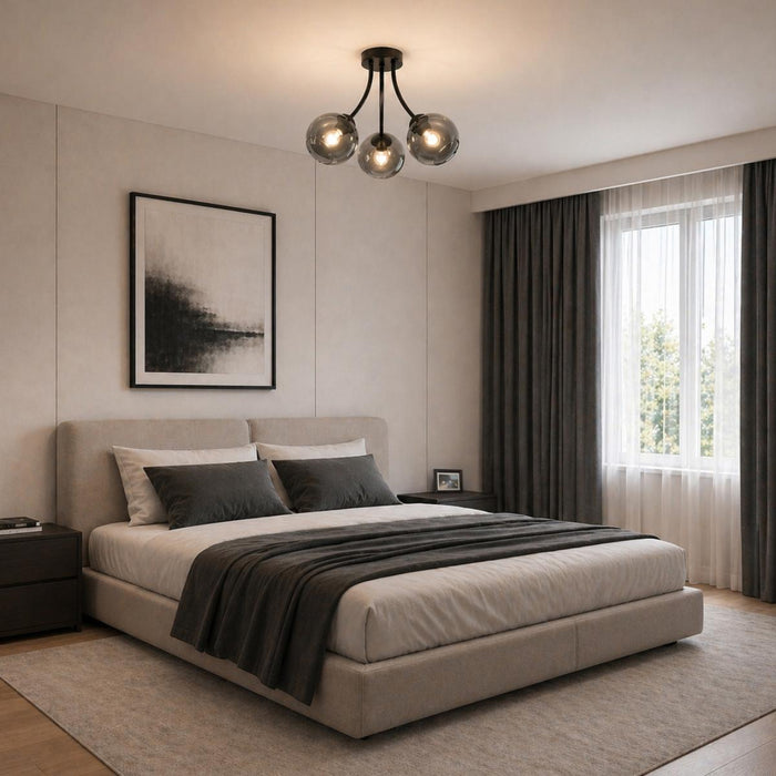 CEILING LAMP LAGO 3XE27 BLACK