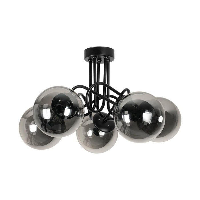 CEILING LIGHT MONA 5XE27 BLACK