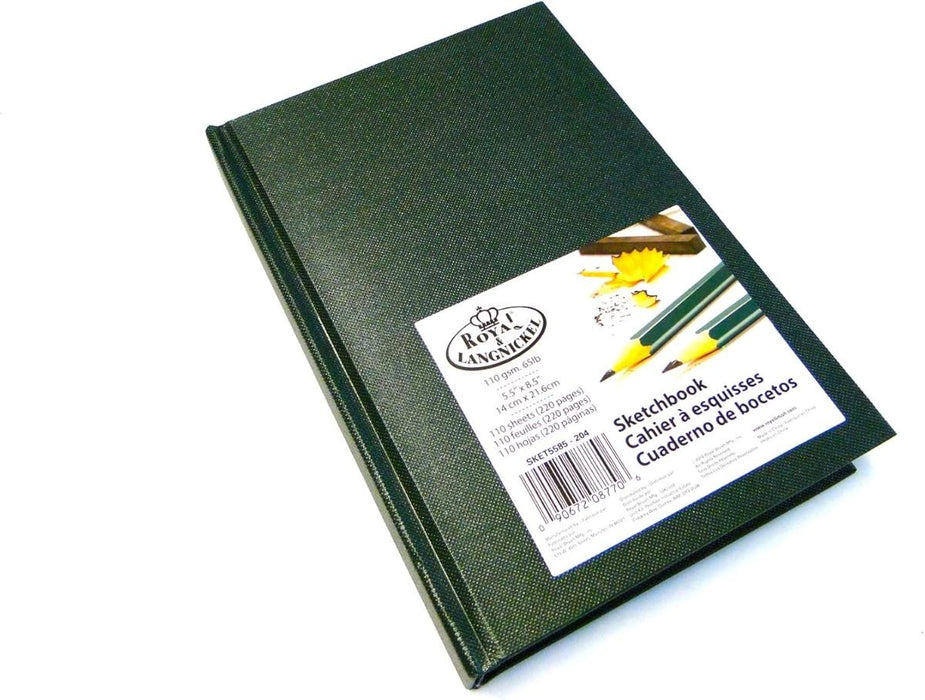 SKETCHBOOK A5 DARK GREEN 110 SHEETS