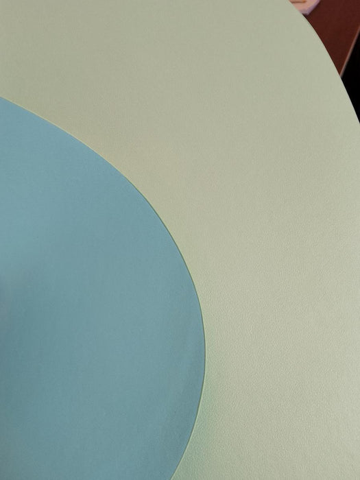 LEATHER TABLE MAT 45X36 CM BLUE/GREEN