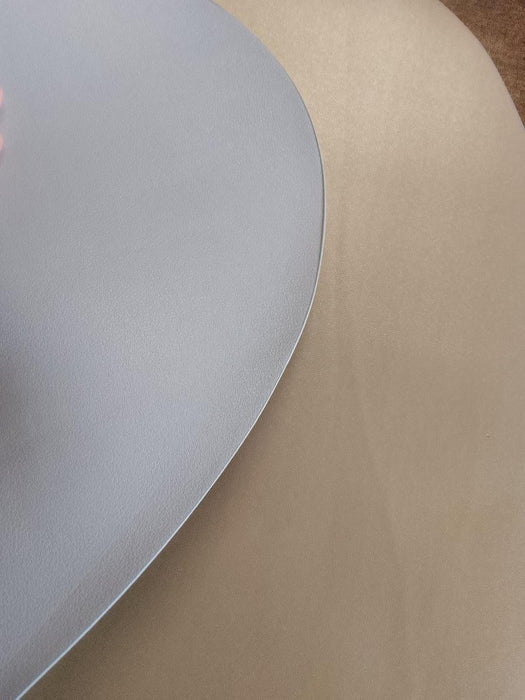 LEATHER TABLE MAT 45X36 CM GOLD/SILVER