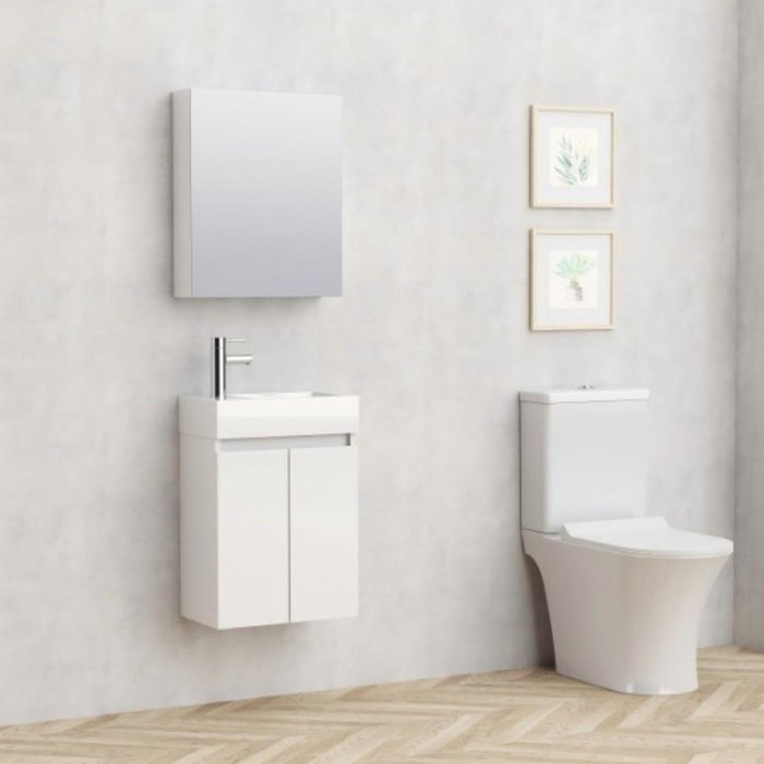COMPACT BATHROOM BASE CABINET 42CM WHITE