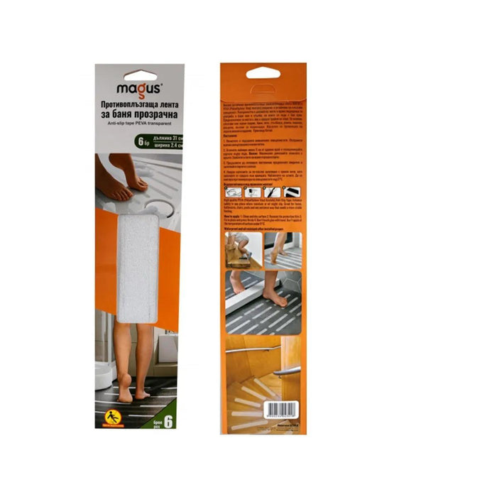 ANTI-SLIP TAPE FOR BATHROOM 31CM 6 PCS