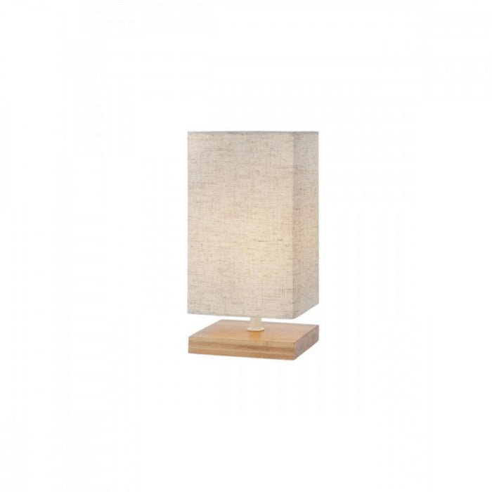 TABLE LAMP FOUR 1XE14 WOOD/TEXTILE