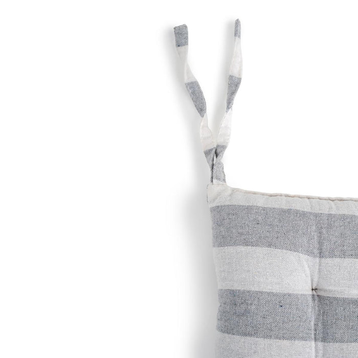 CHAIR CUSHION 40X40 STRIPES GREY