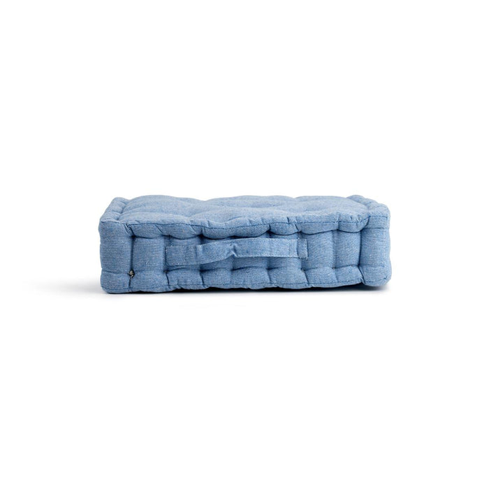 FLOOR CUSHION 40X40X8 LIGHT BLUE