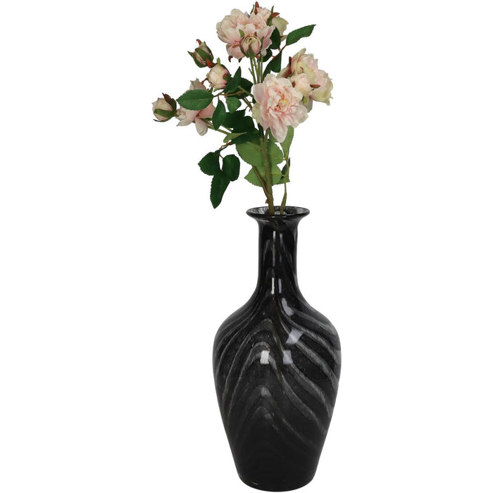 VASE BLACK 36X17X17CM