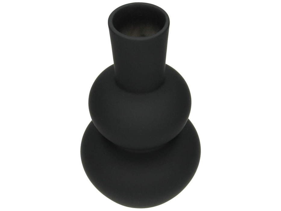 VASE BLACK 20X11X11CM