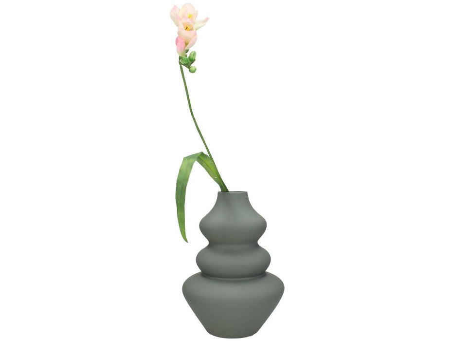 VASE GREY 22X15X15CM