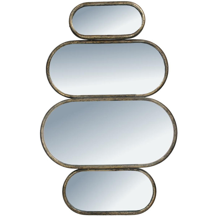 MIRROR BROWN 59X3X38CM