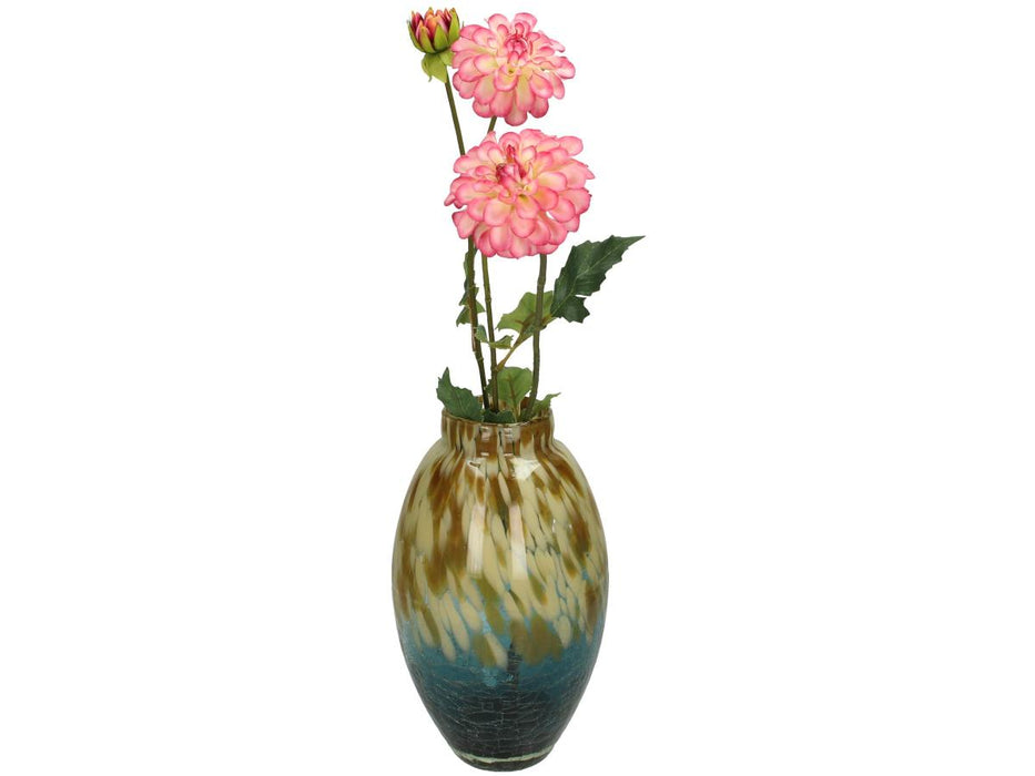 VASE BLUE 28X18X18CM
