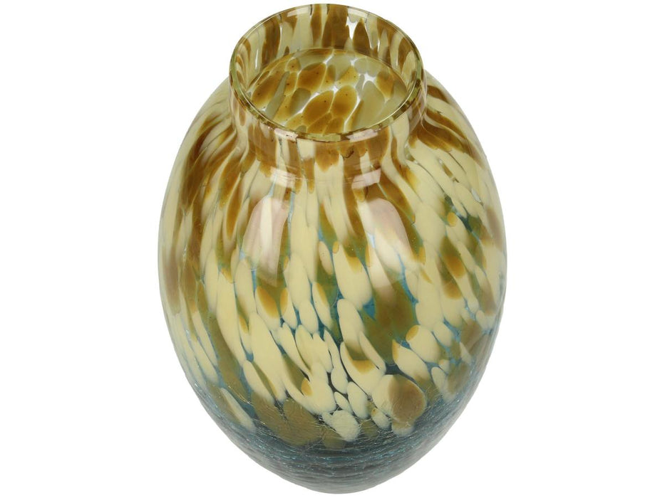 VASE BLUE 28X18X18CM