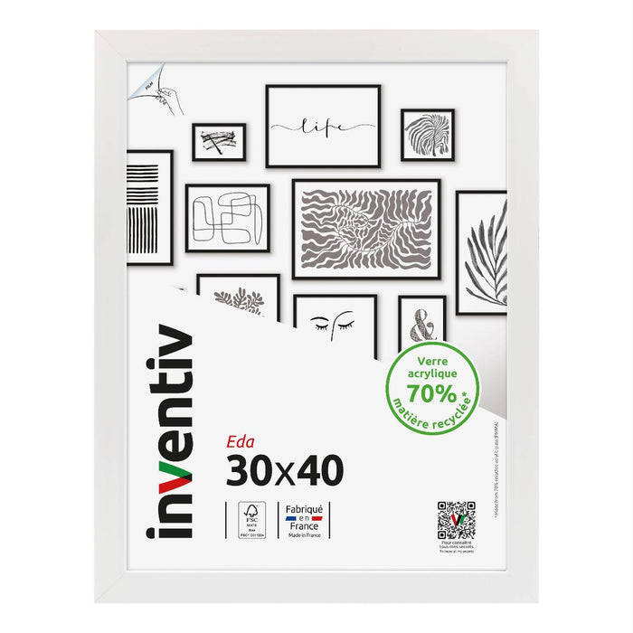 FRAME 30X40 CM EDA WHITE
