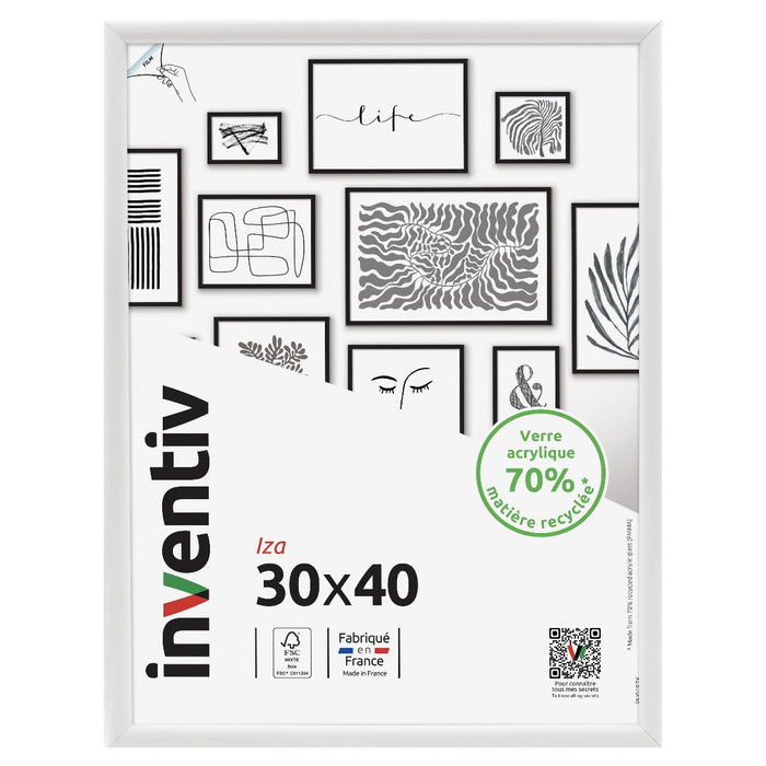 FRAME 30X40 CM IZA WHITE