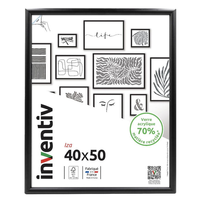 FRAME 40X50 CM IZA BLACK