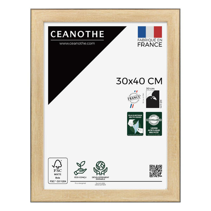 FRAME 30X40 CM NEWTON WOOD BLACK