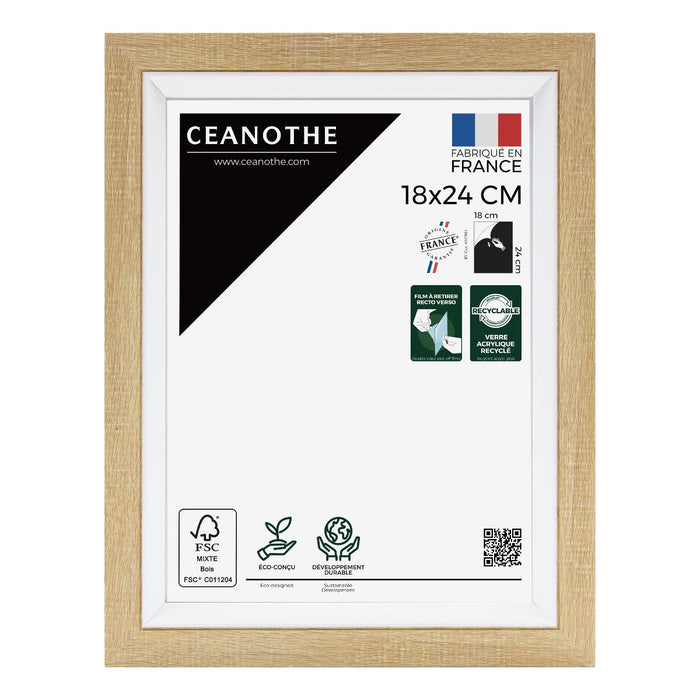 FRAME 18X24 ACTUAL NATURAL WOOD