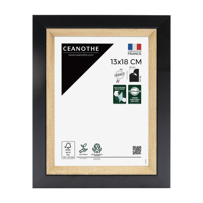 FRAME 13X18 ACTUAL WOOD BLACK