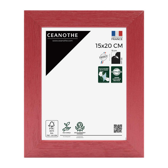 FRAME 15X20 CM KARMA RED