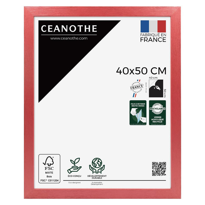 FRAME 40X50 CM KARMA RED