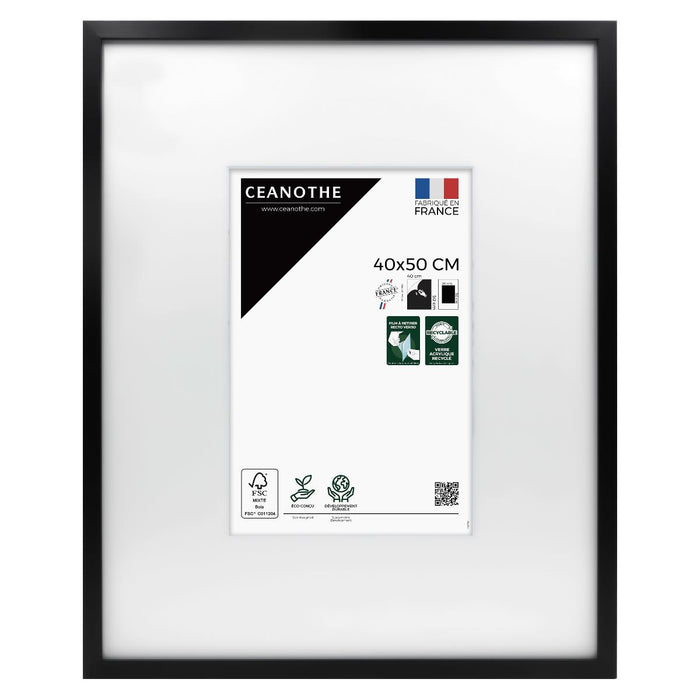 FRAME 40X50 CM HOLE 20X30 WILD BLACK
