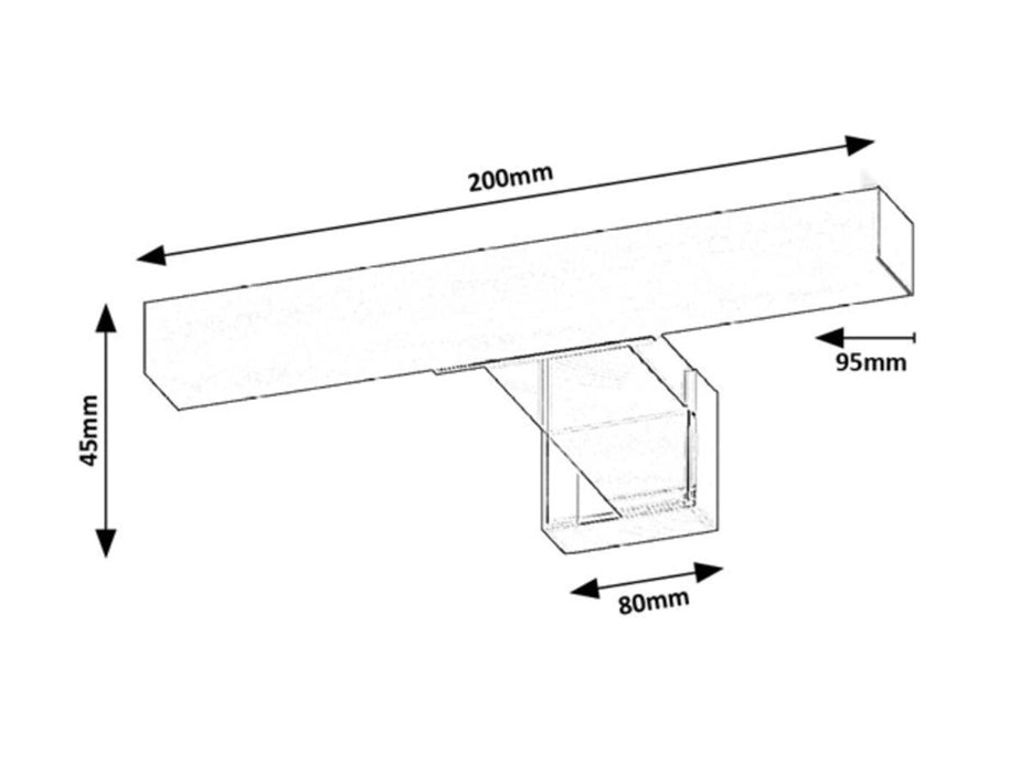 LED BATHROOM WALL LIGHT OLIRO 4W 20CM IP44