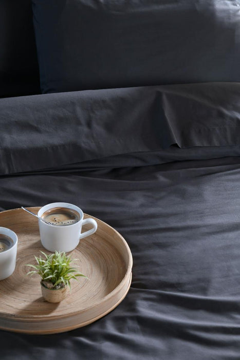 FITTED SHEET 180/200 ELYSEE ANTHRACITE