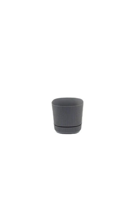 FLOWER POT PERA PVC 11 CM ANTHRACITE