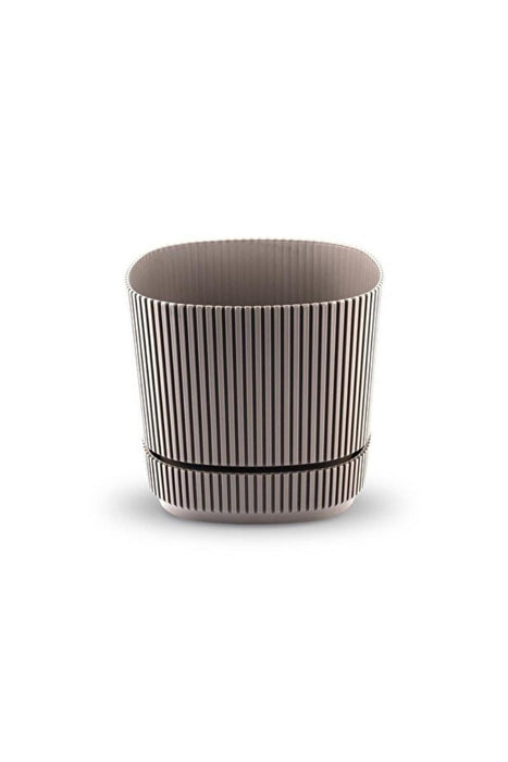 FLOWER POT PERA PVC 13 CM LATTE