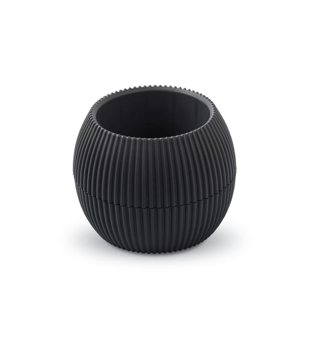 FLOWER POT CORAL PVC D9 CM ANTHRACITE