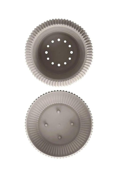 FLOWER POT CORAL PVC D9 CM BEIGE