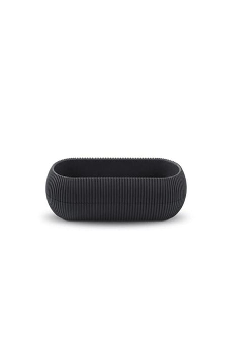 FLOWER POT CORAL PVC 28X12 CM ANTHRACITE