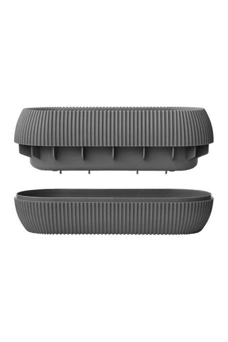FLOWER POT CORAL PVC 28X12 CM ANTHRACITE