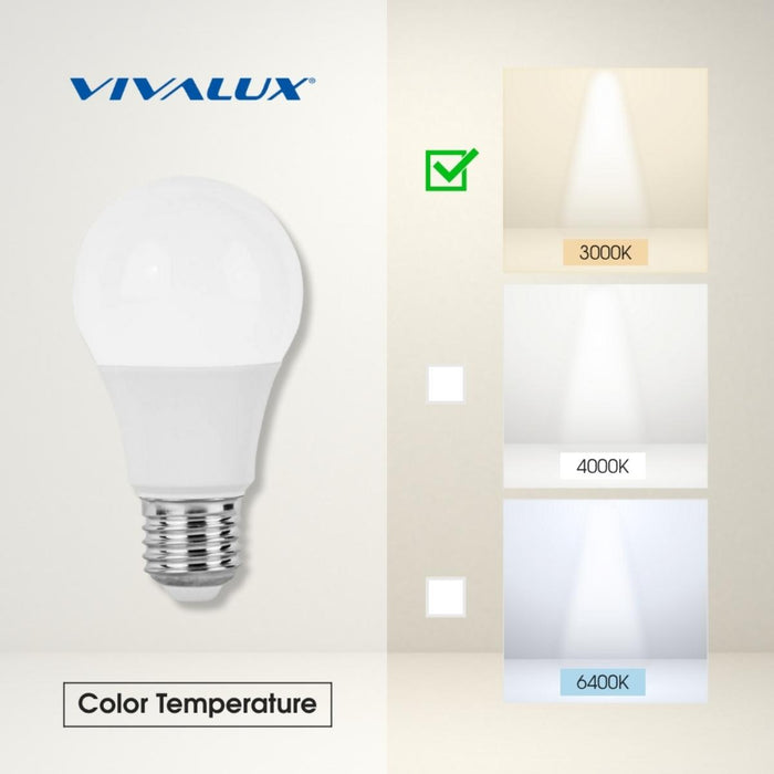 LED BULB E27 11W 3000K 1055LM A60 VIVALUX
