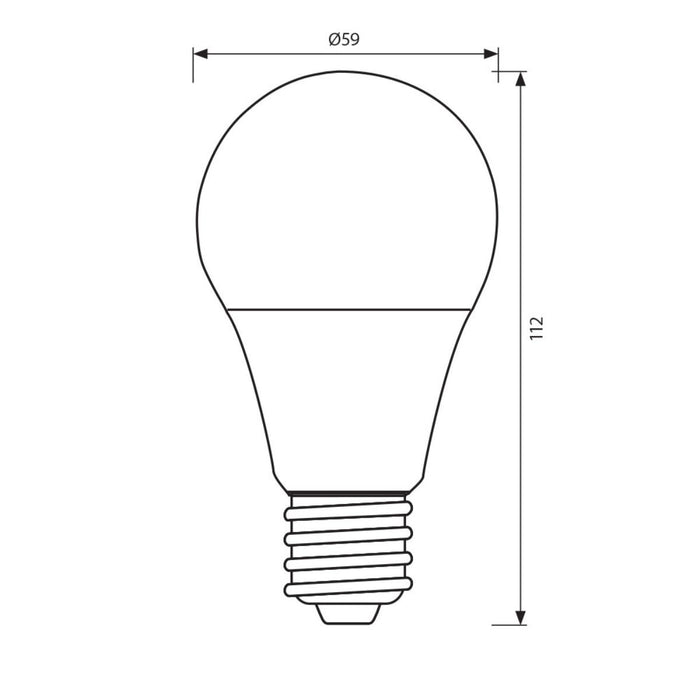 LED BULB E27 11W 3000K 1055LM A60 VIVALUX