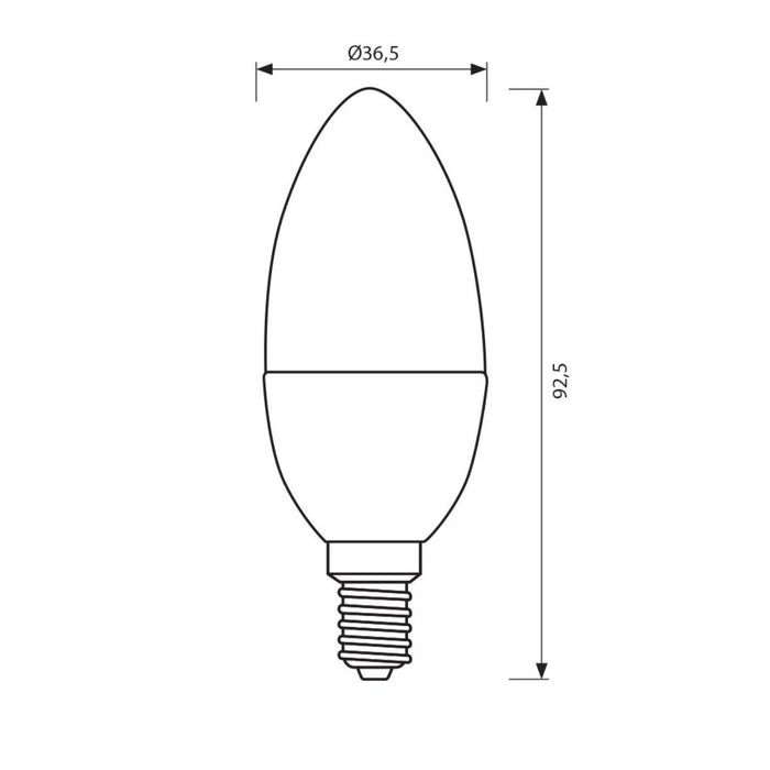 LED LAMP CERAMIC CLC 3W E14 WW 3000K