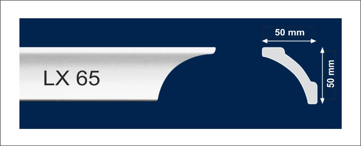 DECORATIVE PROFILE POLYSTYRENE LX 65